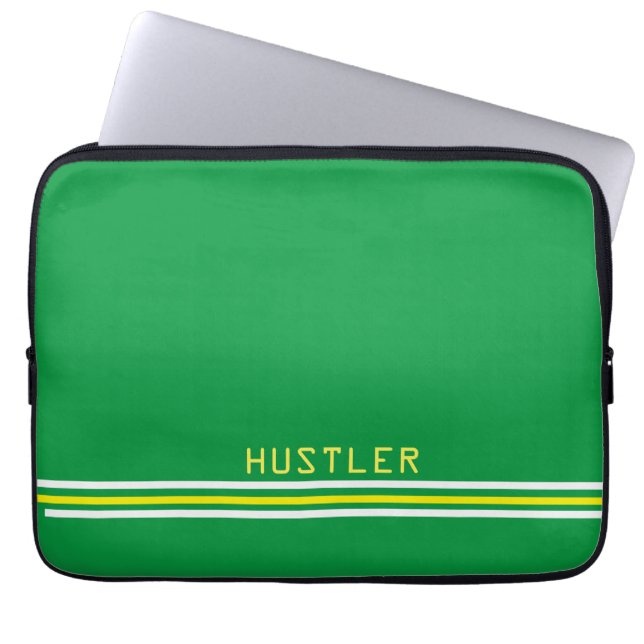 Capa Para Notebook saco verde (Frente)