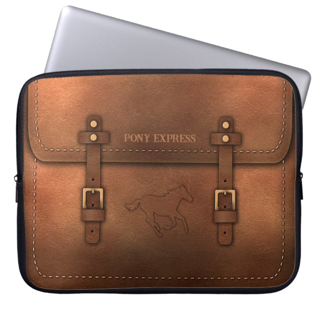 Capa Para Notebook Sacoche aspect cuir du Pony Express (Frente)