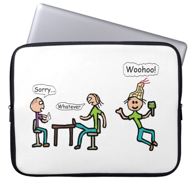 Capa Para Notebook Saindo do Trabalho (Frente)