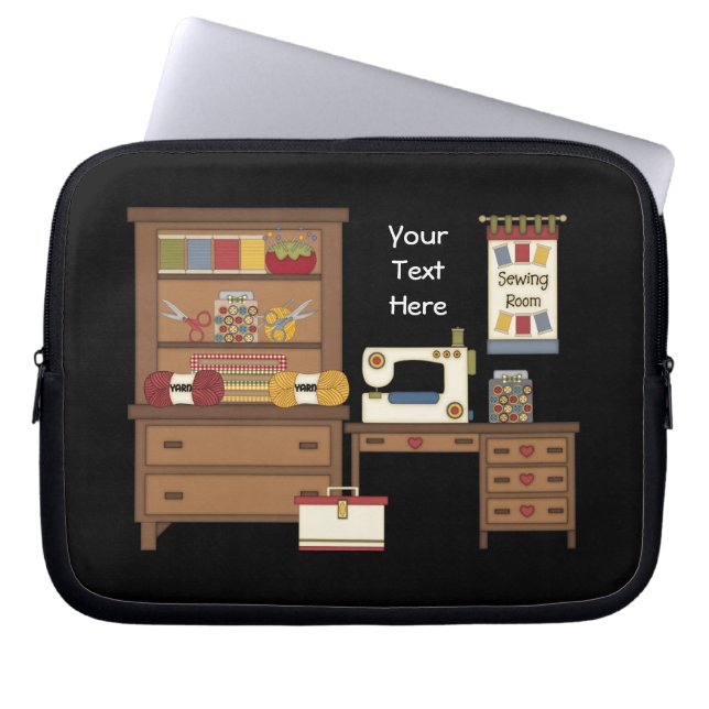 Capa Para Notebook Sala Sewing 1 (customizável) (Frente)
