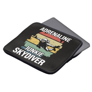 Capa Para Notebook Saltador de Paraquedas Viciado em Adrenalina