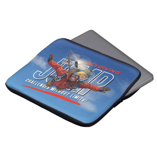Capa Para Notebook Saltar de Paraquedas - Sinta Liberdade Acima das N (Frente Topo)