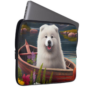 Capa Para Notebook Samoyed em um Paddle: Uma Aventura Cênica
