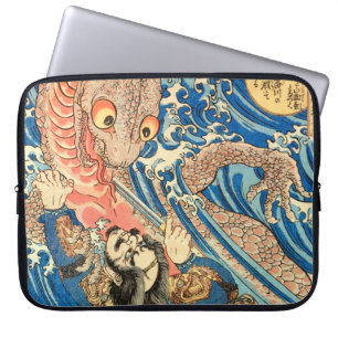 CAPA PARA NOTEBOOK SAMURAI LUTANDO SALAMANDRA