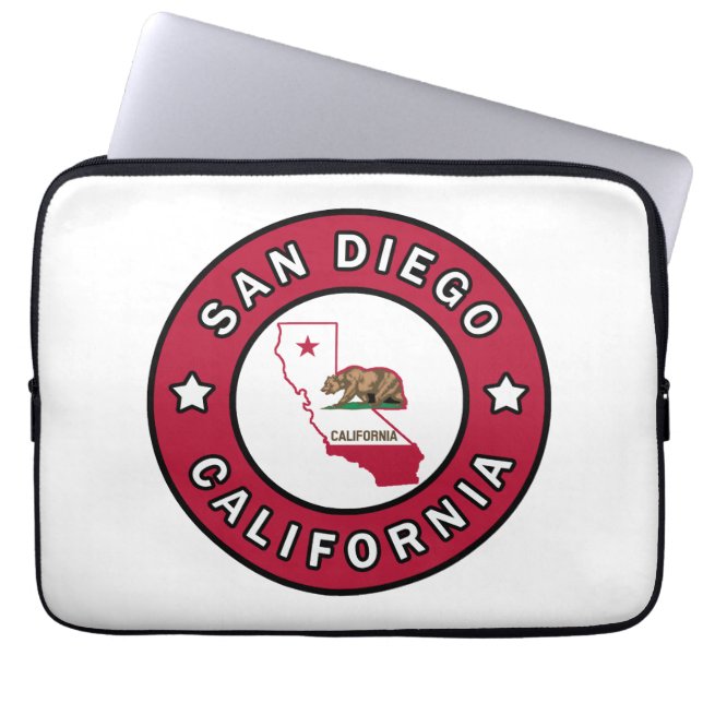 Capa Para Notebook San Diego California (Frente)