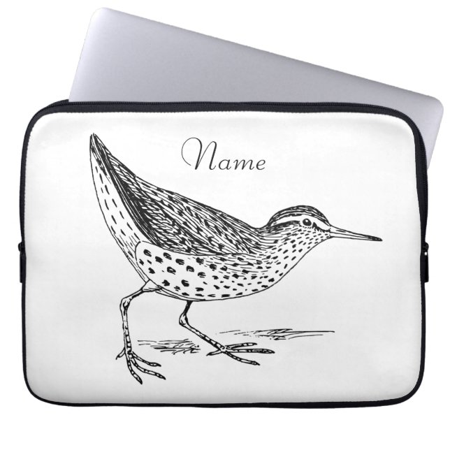 Capa Para Notebook Sandpiper Shorebird Thunder_Cove (Frente)