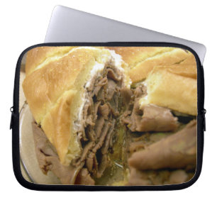 Capa Para Notebook Sanduíche da carne assada com queijo de cabra cre