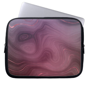 Capa Para Notebook Sangria Strata Moody Pink e Purple Luxe Agate