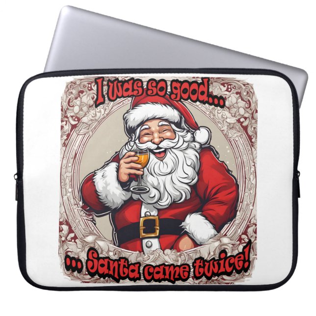 Capa Para Notebook Santa Came Twice! (Frente)