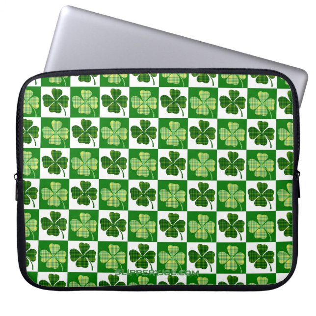 Capa Para Notebook Santo de trevas verdes de quatro folhas de Slipper (Frente)