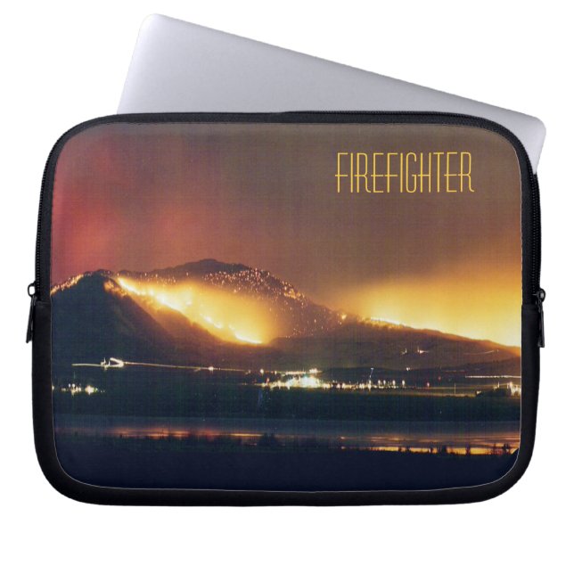 Capa Para Notebook Sapador-bombeiro do fogo (Frente)