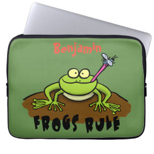Capa Para Notebook Sapos governam desenho de sapo verde