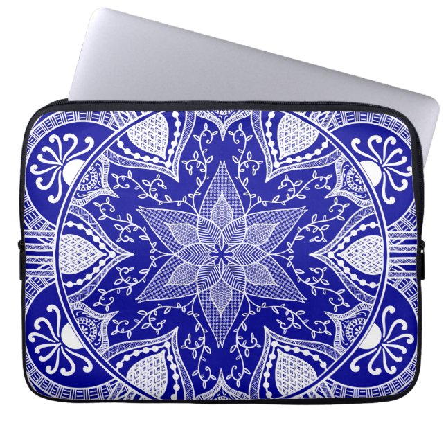 Capa Para Notebook Sapphire Mandala (Frente)