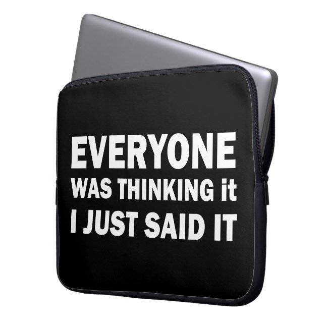 Capa Para Notebook Sarcástico engraçado diz citações famosas (Frente Esquerda)