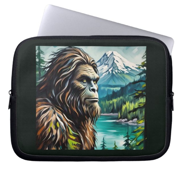 Capa Para Notebook Sasquatch nas montanhas (Frente)