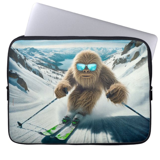 Capa Para Notebook Sasquatch o Skier (Frente)