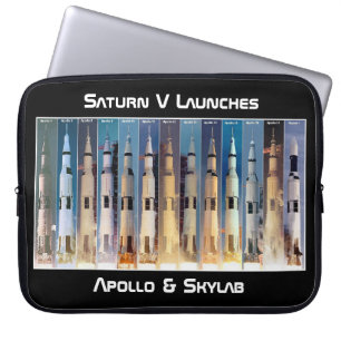 Capa Para Notebook Saturn V Moon Rocket Launts (Lâmpada Saturno V)