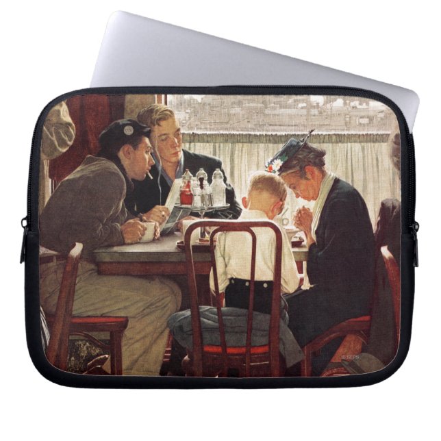 Capa Para Notebook Say Grace por Norman Rockwell (Frente)