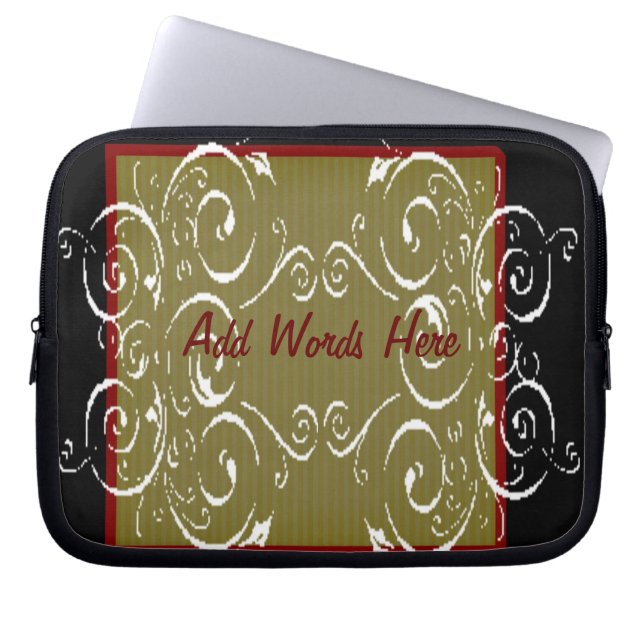 Capa Para Notebook Schroll Design (Frente)