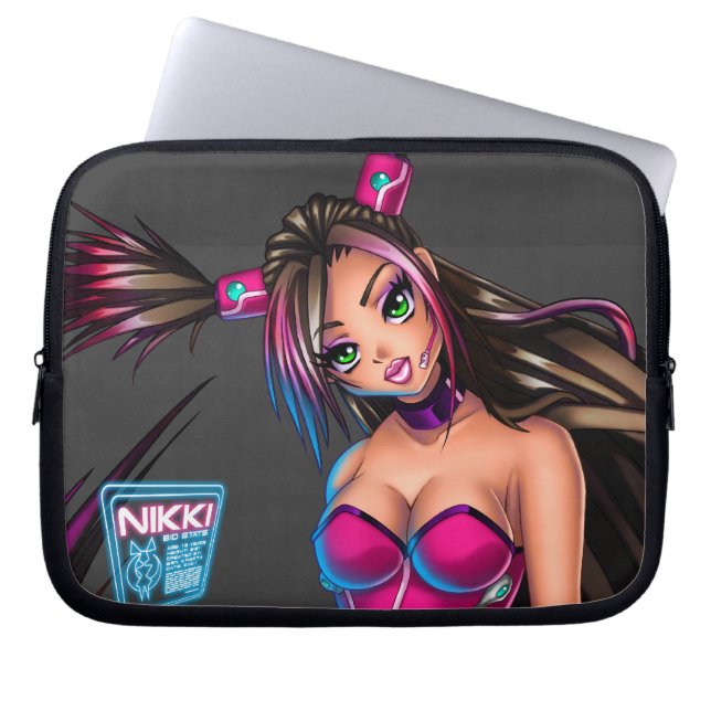 Capa Para Notebook Sci Fi Anime Girl Nikki (Frente)