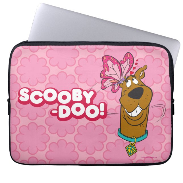 Capa Para Notebook Scooby-Doo Butterfly Kisses (Frente)