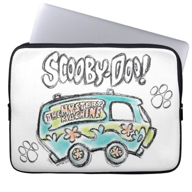 Capa Para Notebook Scooby-Doo | Esboço da Máquina Misteriosa (Frente)