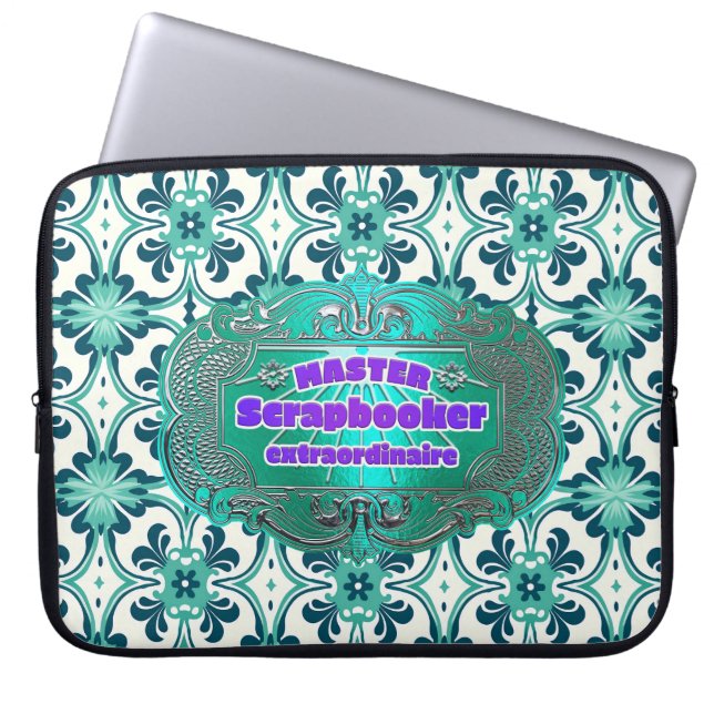 Capa Para Notebook Scrapbookers - Master Scrapbooker Extraordinaire (Frente)