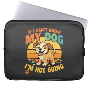 Capa Para Notebook Se Eu Não Posso Trazer Meu Cachorro Engraçado
