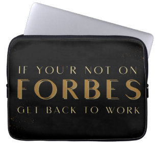 Capa Para Notebook Se você não está em Forbes Volte ao trabalho, Moti