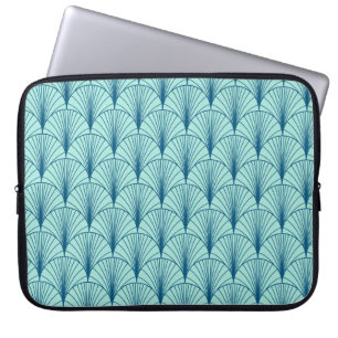 Capa Para Notebook Sea Green Geométrico: Padrão do ventilador.