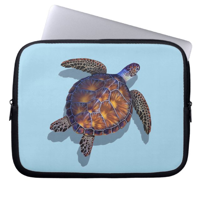 Capa Para Notebook Sea turtle tablet / laptop sleeve (Frente)