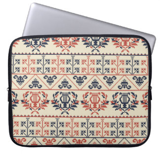 Capa Para Notebook Seamless pattern design with traditional Palestini