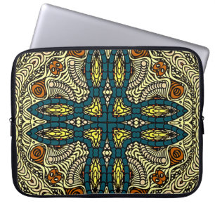 Capa Para Notebook Seamless Vintage pattern in oriental style Flower