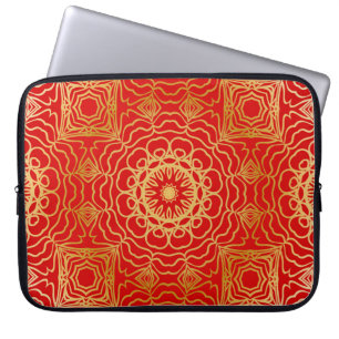 Capa Para Notebook Seamless vintage pattern with abstract floral and