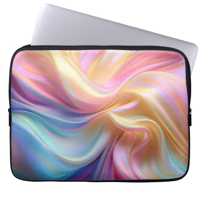Capa Para Notebook Seda Colorida Pastel (Frente)