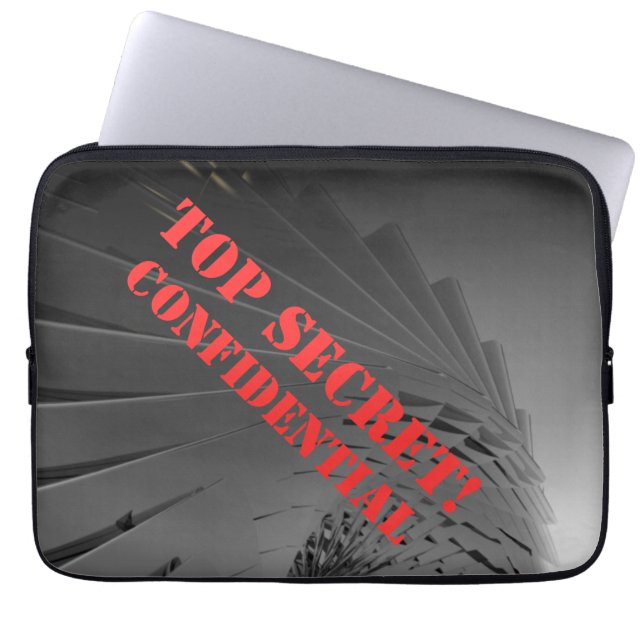 Capa Para Notebook segredo de topo - confidencial (Frente)