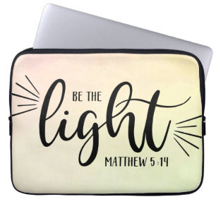 Capa Para Notebook Seja a Bolsa de laptop Light Matthew 5:14