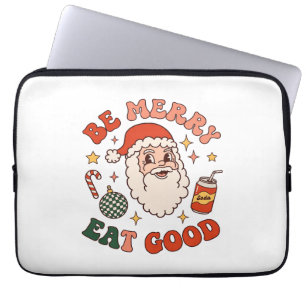 Capa Para Notebook Seja Alegre Coma Bom Natal Papai Noel Refrigerante