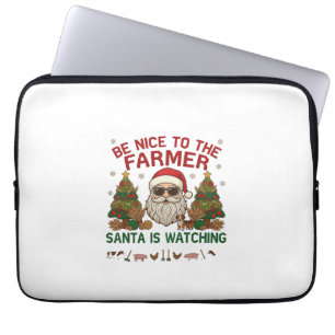 Capa Para Notebook Seja Legal Fazendeiro Papai Noel Animais de Fazend