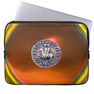 Capa Para Notebook SELO DA cinza MOPLAR DE KNIGHTS, laranja