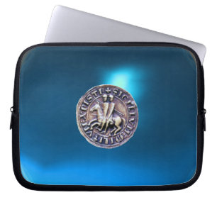 Capa Para Notebook SELO DA cinza TEMPLAR KNIGHTS - azul