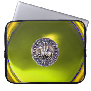 Capa Para Notebook SELO DA cinza TEMPLAR KNIGHTS - Gema amarelo