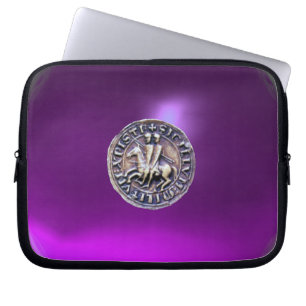 Capa Para Notebook SELO DA cinza TEMPLAR KNIGHTS, roxo