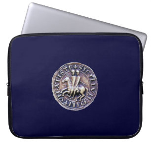 Capa Para Notebook SELO DOS CAVALEIROS TEMPLARES cinza