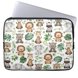 Capa Para Notebook Selva Tropical Selvagem Safari Selvagem Whimsical