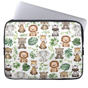 Capa Para Notebook Selva Tropical Selvagem Safari Selvagem Whimsical