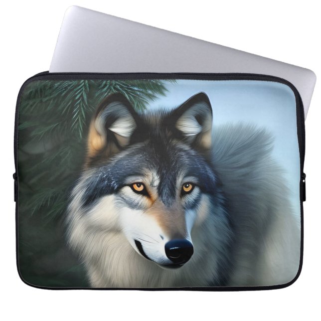 Capa Para Notebook Sem Coroa O Lobo Ártico, Bolsa de laptop (Frente)