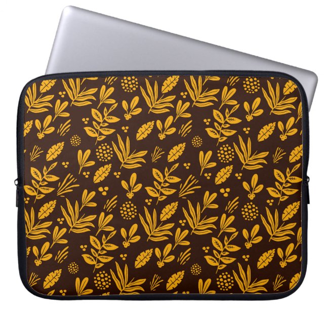 Capa Para Notebook Sem Costura Floral: Design de Têxtil Perfeito (Frente)