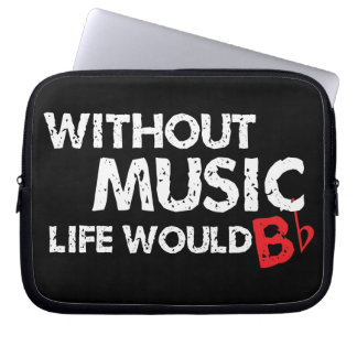 Capa Para Notebook Sem música, a vida b liso!