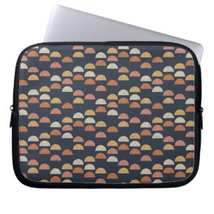 Capa Para Notebook Semi teste padrão geométrico do círculo